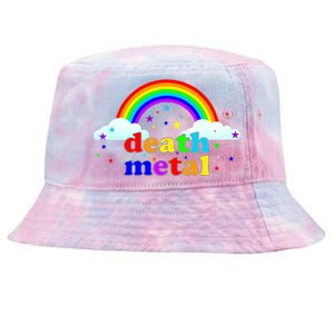 Rainbow Death Metal Logo Tie-Dyed Bucket Hat