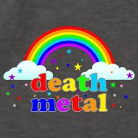 Rainbow Death Metal Logo Vector Backpack