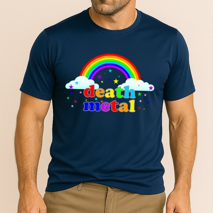 Rainbow Death Metal Logo Performance Shirt