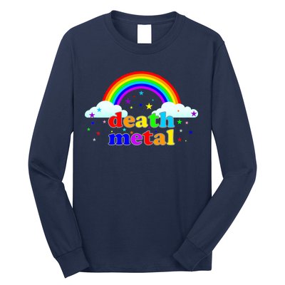 Rainbow Death Metal Logo Long Sleeve Shirt