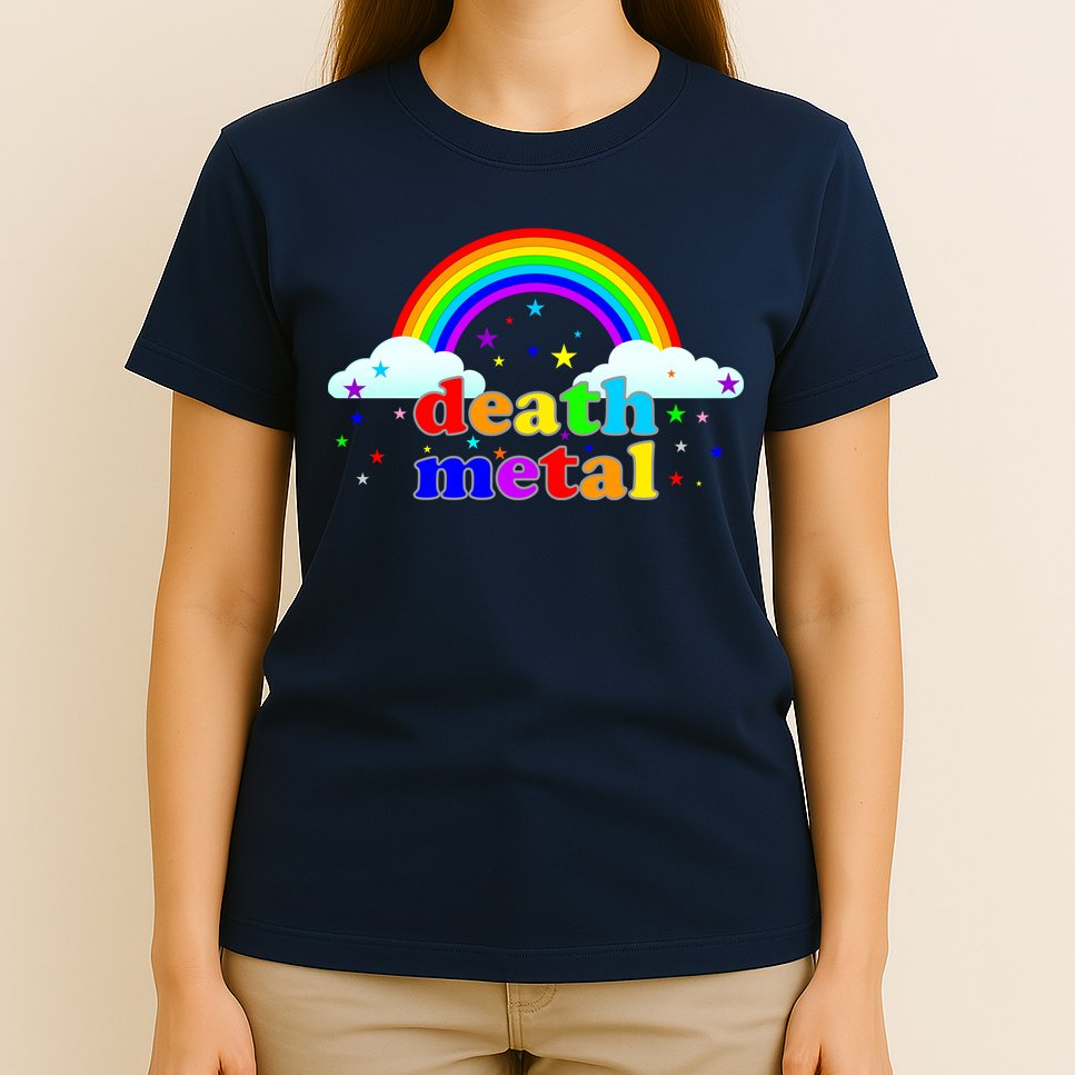 Rainbow Death Metal Logo T-Shirt