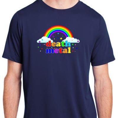 Rainbow Death Metal Logo Adult ChromaSoft Performance T-Shirt