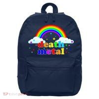Rainbow Death Metal Logo 16 in Basic Backpack