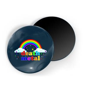 Rainbow Death Metal Logo Magnet