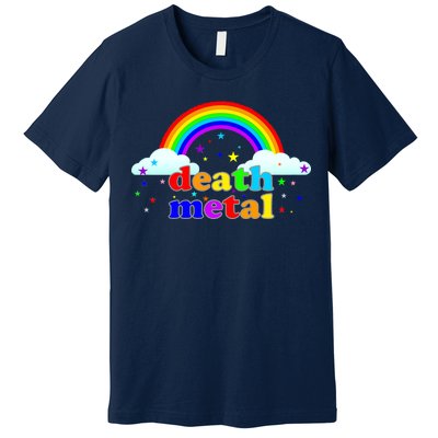 Rainbow Death Metal Logo Premium T-Shirt