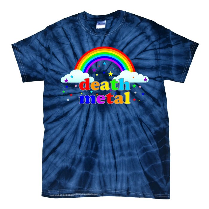 Rainbow Death Metal Logo Tie-Dye T-Shirt