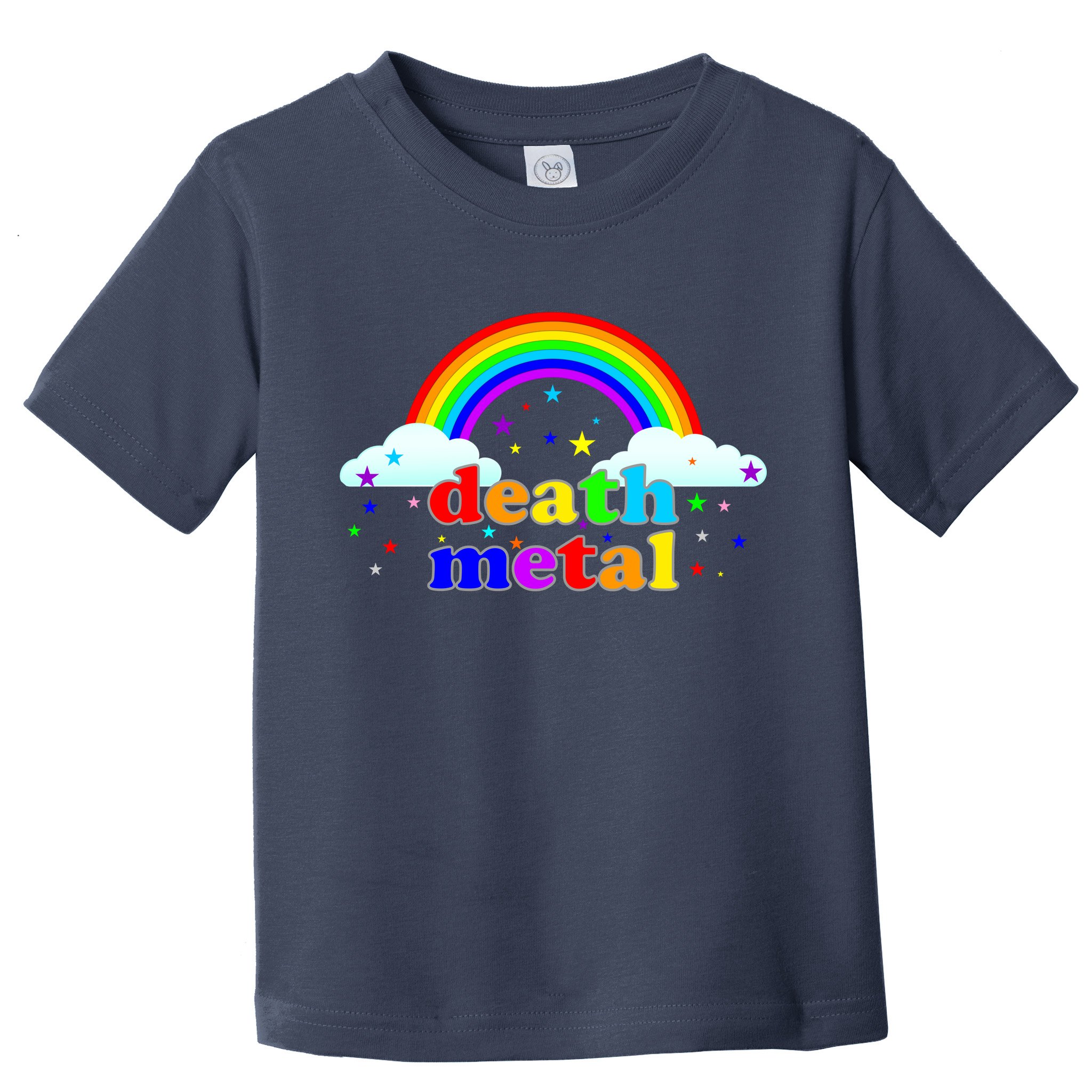 Rainbow Death Metal Logo Toddler T-Shirt