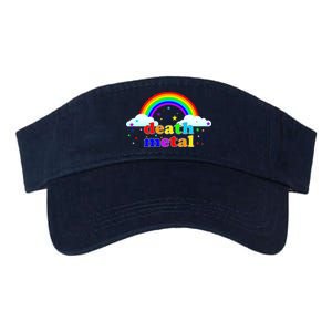 Rainbow Death Metal Logo Valucap Bio-Washed Visor