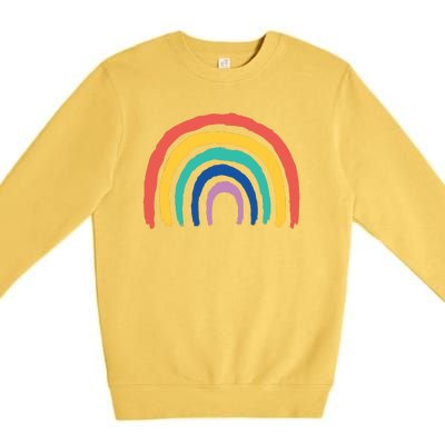 Rainbow Drawing Premium Crewneck Sweatshirt