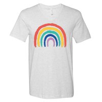 Rainbow Drawing V-Neck T-Shirt