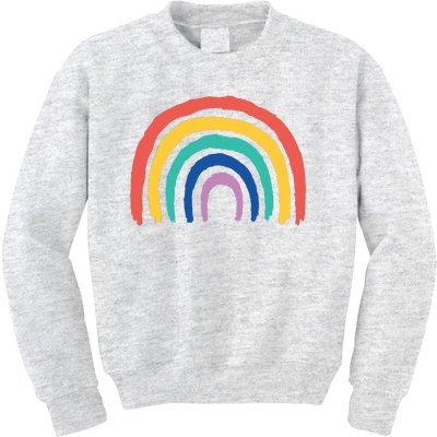 Rainbow Drawing Kids Sweatshirt