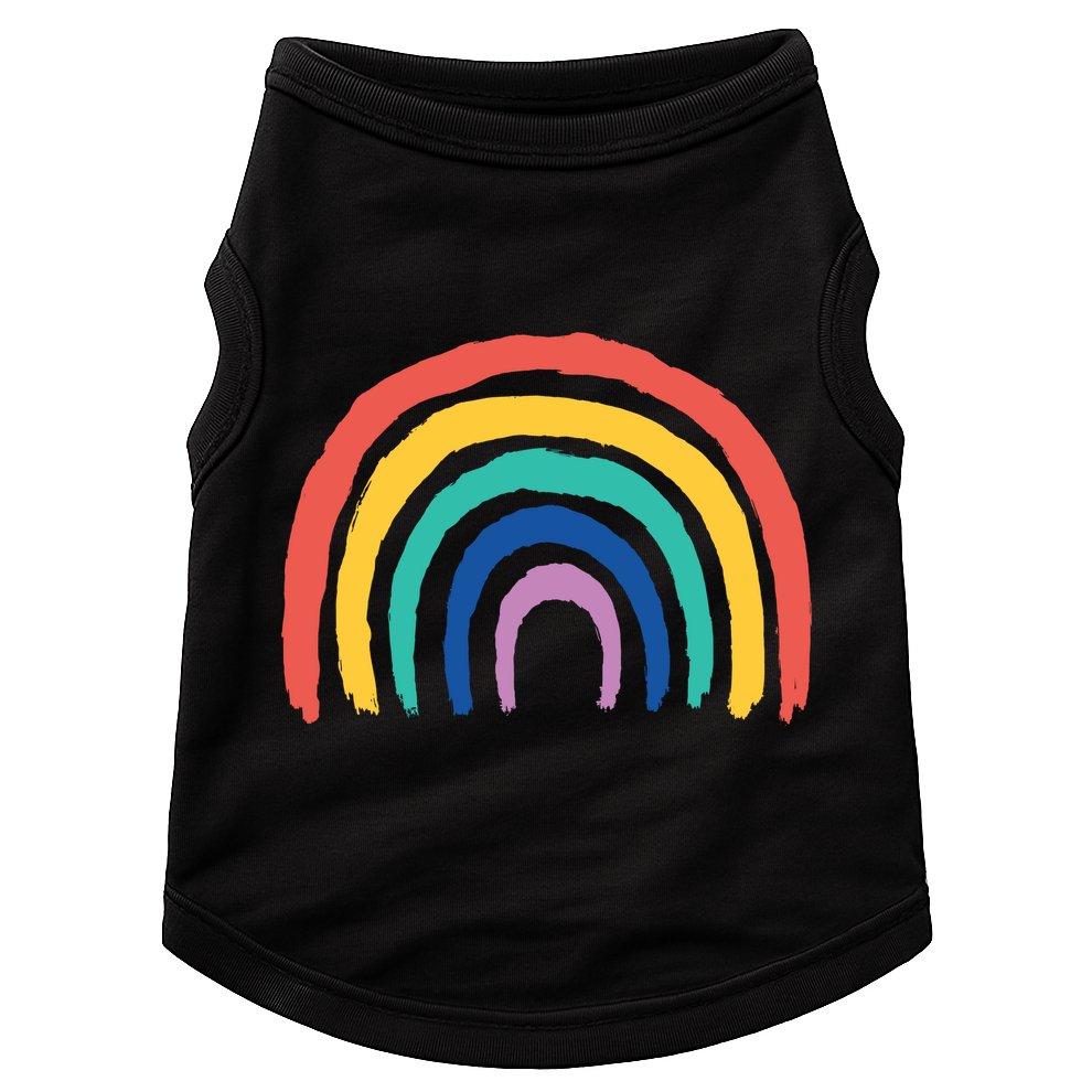 Rainbow Drawing Doggie Tank
