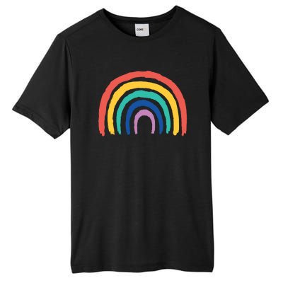 Rainbow Drawing Tall Fusion ChromaSoft Performance T-Shirt