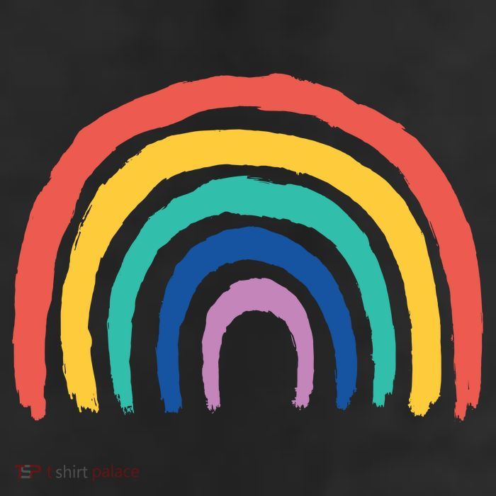 Rainbow Drawing 11oz C Handle Ceramic Mug
