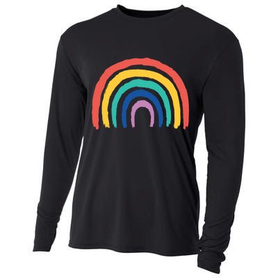 Rainbow Drawing Cooling Performance Long Sleeve Crew
