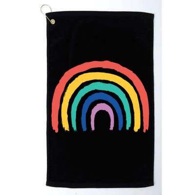 Rainbow Drawing Golf Towel