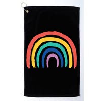 Rainbow Drawing Golf Towel