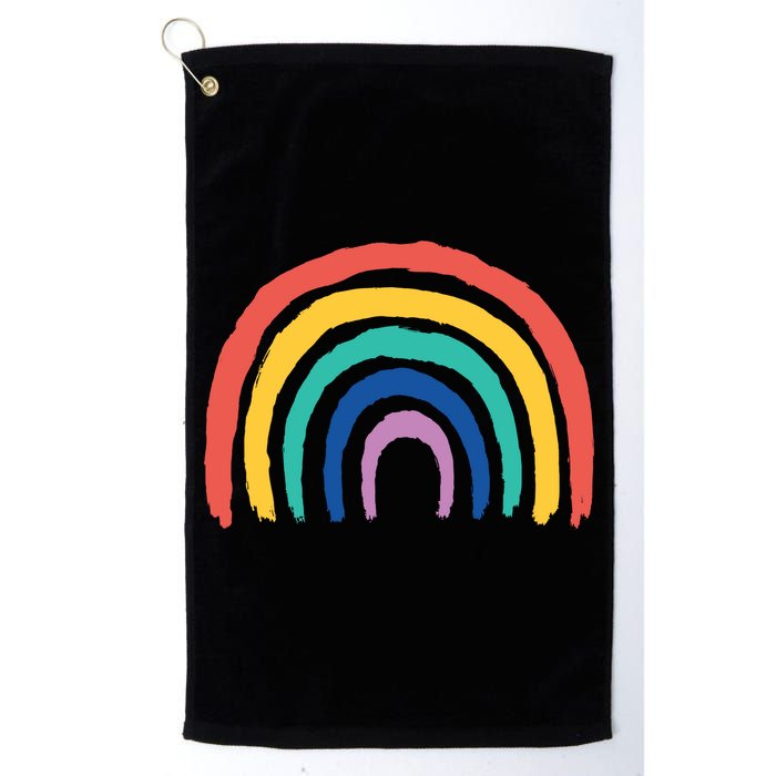 Rainbow Drawing Golf Towel