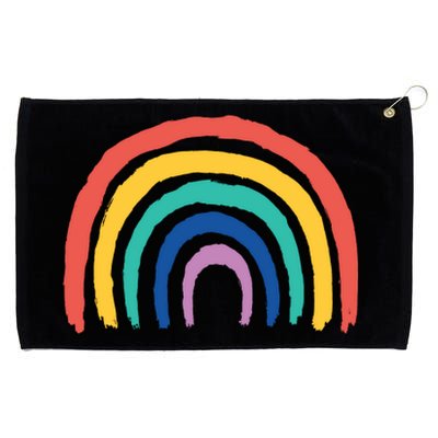 Rainbow Drawing Grommeted Golf Towel