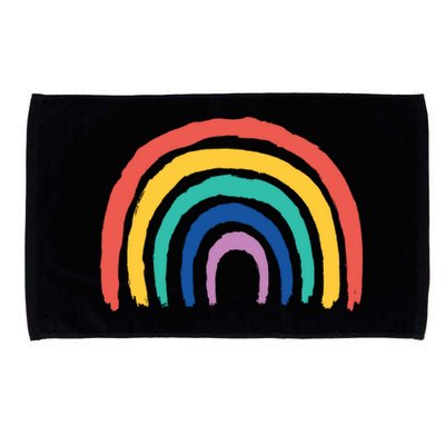 Rainbow Drawing Microfiber Hand Towel