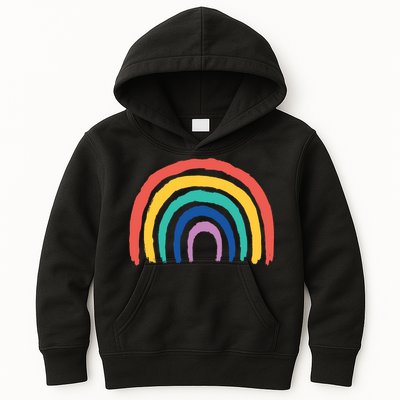 Rainbow Drawing Kids Hoodie
