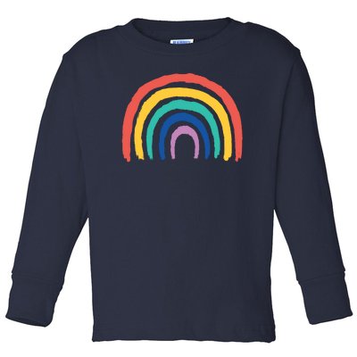 Rainbow Drawing Toddler Long Sleeve Shirt