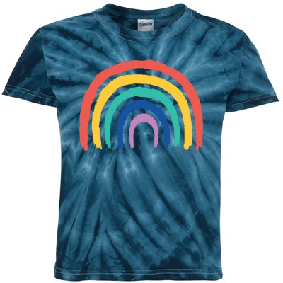 Rainbow Drawing Kids Tie-Dye T-Shirt