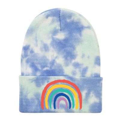 Rainbow Drawing Tie Dye 12in Knit Beanie