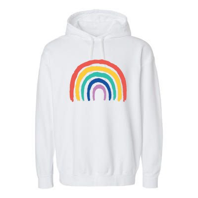 Rainbow Drawing Garment-Dyed Fleece Hoodie