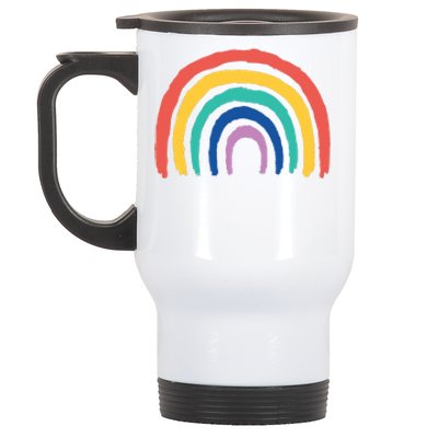 Rainbow Drawing Stainless Steel Travel Mug