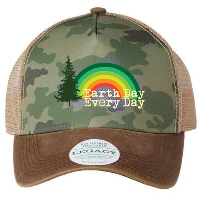 Rainbow Earth Day Every Day Retro Legacy Tie Dye Trucker Hat