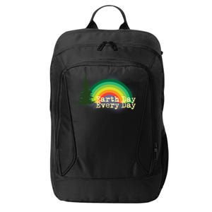 Rainbow Earth Day Every Day Retro City Backpack