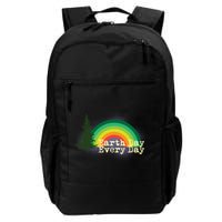 Rainbow Earth Day Every Day Retro Backpack