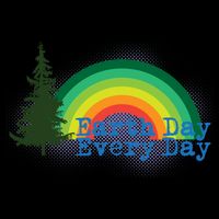 Rainbow Earth Day Every Day Retro Mug