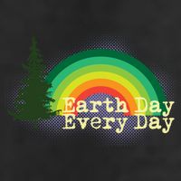 Rainbow Earth Day Every Day Retro 15oz Campfire Ceramic Mug