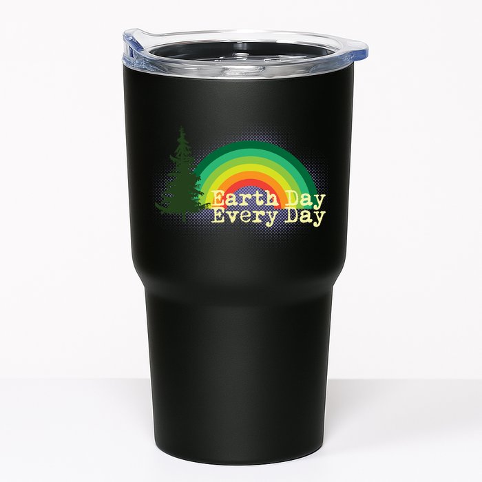 Rainbow Earth Day Every Day Retro Tumbler