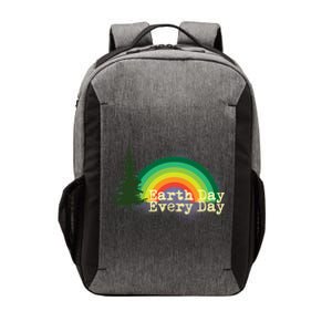 Rainbow Earth Day Every Day Retro Vector Backpack