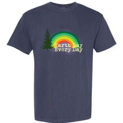 Rainbow Earth Day Every Day Retro Garment-Dyed Heavyweight T-Shirt