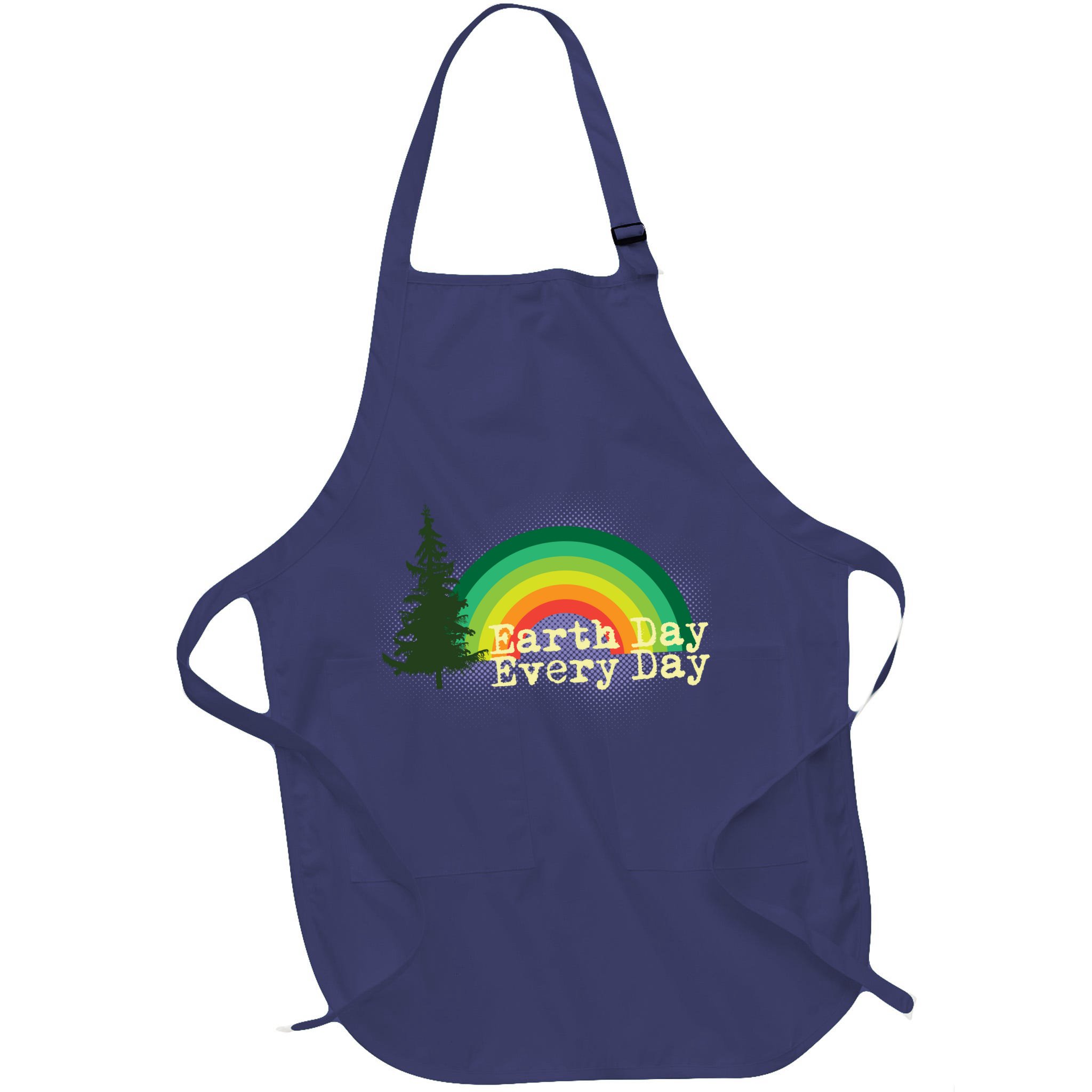 Rainbow Earth Day Every Day Retro Apron