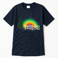 Rainbow Earth Day Every Day Retro Tall T-Shirt