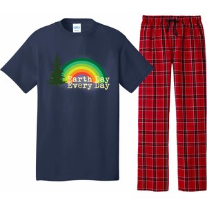 Rainbow Earth Day Every Day Retro Pajama Set