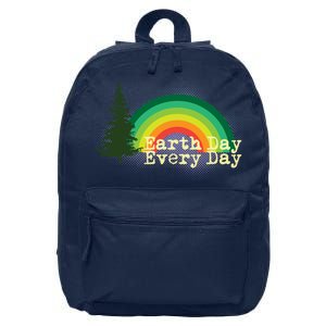 Rainbow Earth Day Every Day Retro 16 in Basic Backpack