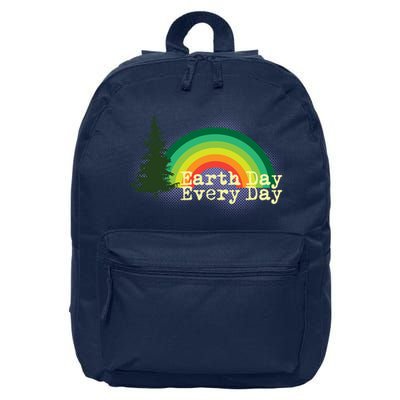 Rainbow Earth Day Every Day Retro 16 in Basic Backpack