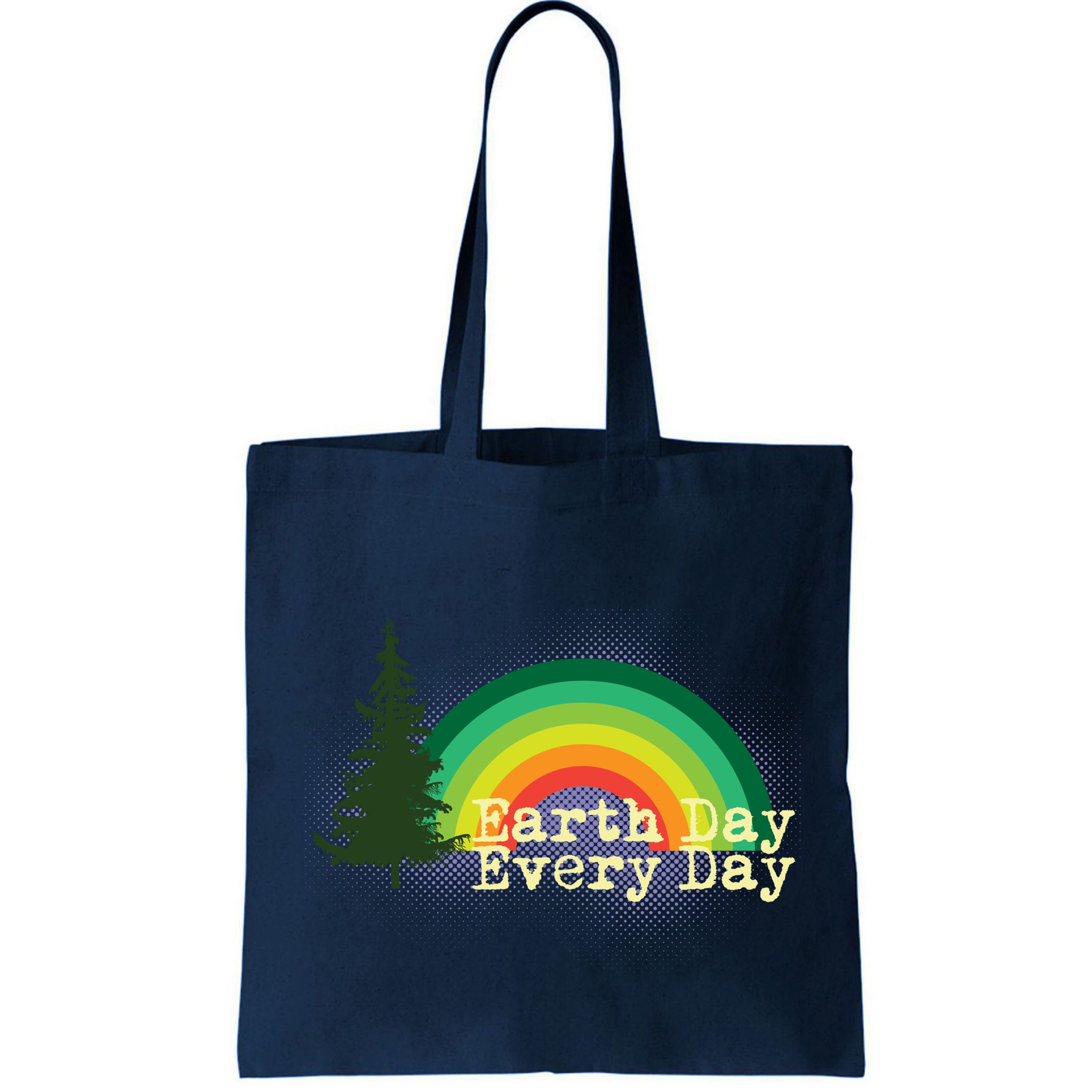 Rainbow Earth Day Every Day Retro Bag