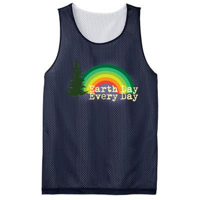 Rainbow Earth Day Every Day Retro Mesh Reversible Basketball Jersey Tank