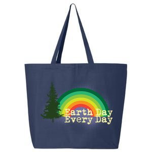 Rainbow Earth Day Every Day Retro 25L Jumbo Tote