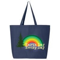 Rainbow Earth Day Every Day Retro 25L Jumbo Tote