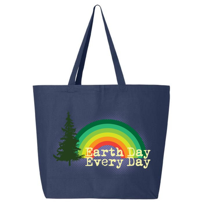 Rainbow Earth Day Every Day Retro 25L Jumbo Tote