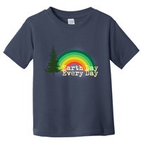 Rainbow Earth Day Every Day Retro Toddler T-Shirt