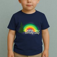 Rainbow Earth Day Every Day Retro Toddler T-Shirt
